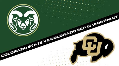 Colorado Buffaloes Vs Colorado State Rams Prediction And Picks