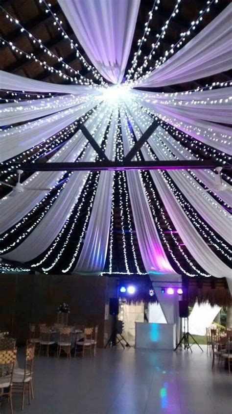 Luces led techo la reserva Techo de boda Decoración para techo de