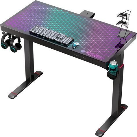 Eureka Ergonomic Bureau Gaming Amazon Fr Cuisine Et Maison