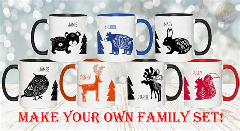 Personalized Name Christmas Mug Custom Name Mug Holiday Etsy