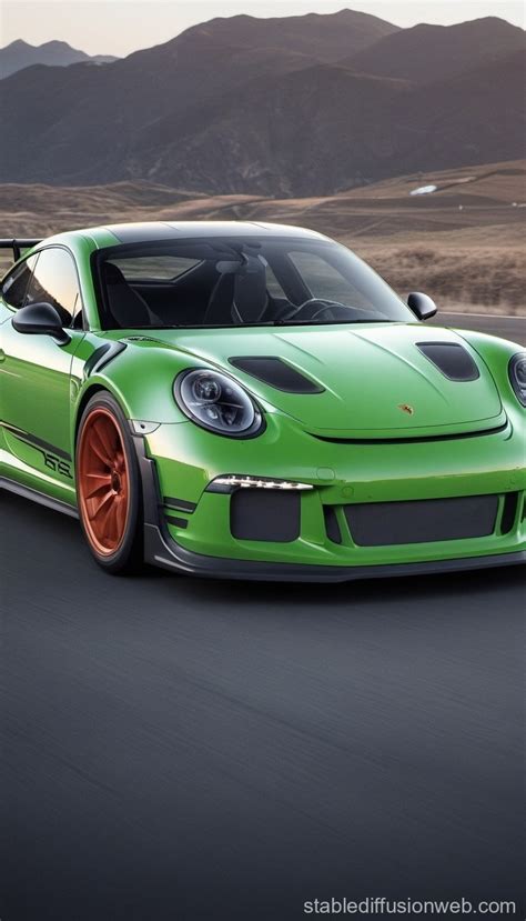 Porsche Gt3 Rs With Tesla Inspired Design Stable Diffusion Online