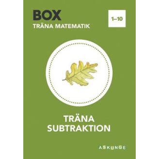 Box Träna matematik Träna subtraktion 1 10 Lärum