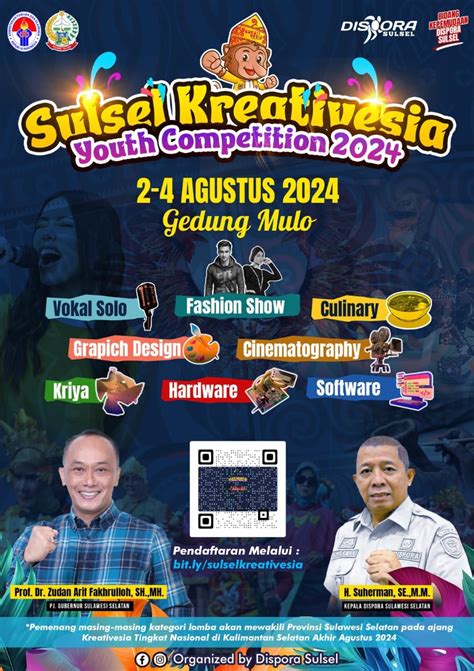 Sulsel Kreativesia Youth Competition 2024 Siap Digelar Dispora Prov