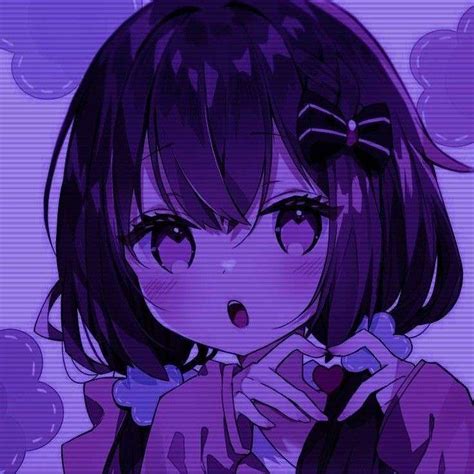 Purple Anime Girl Icons Anime Girl Anime Anime Drawings