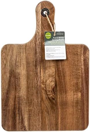 Acacia Wood Cutting Board With Handle Wooden Chopping Board Round