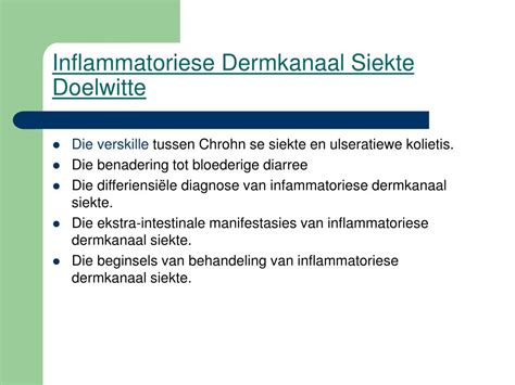 Ppt Inflammatoriese Dermkanaal Siekte Powerpoint Presentation Free