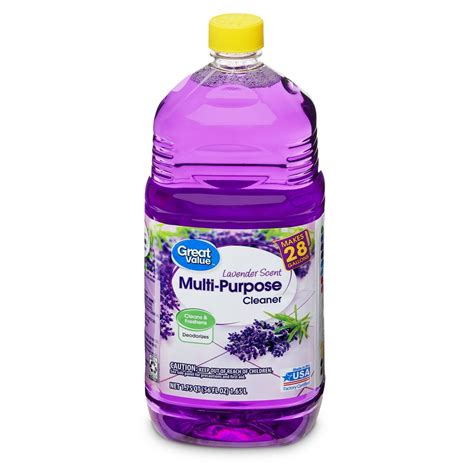 Great Value Multi-Purpose Cleaner, Lavender Scent, 56 fl oz - Walmart ...