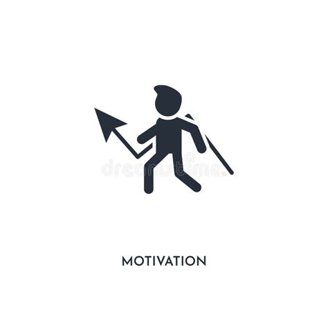 Motivation Icon Simple Element Illustration Isolated Trendy Filled