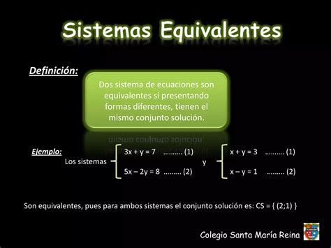 Sistemas De Ecuaciones Ppt