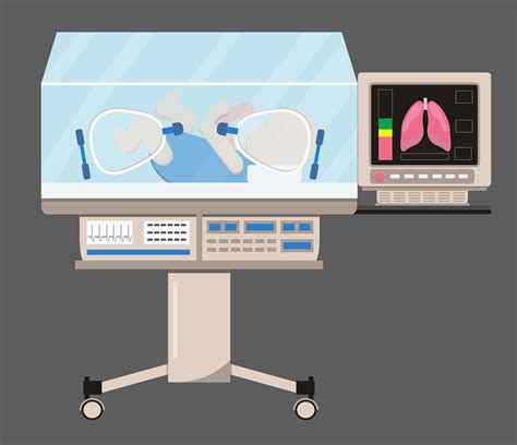 Infant Incubator And Neonatal Intensive Care With Air Temperature