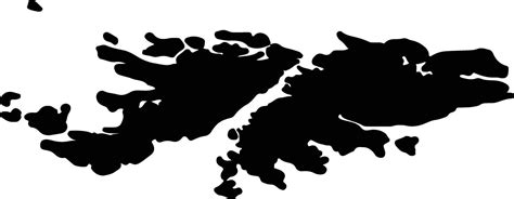 Falkland Islands Falkland Islands Silhouette Map Vector Art At