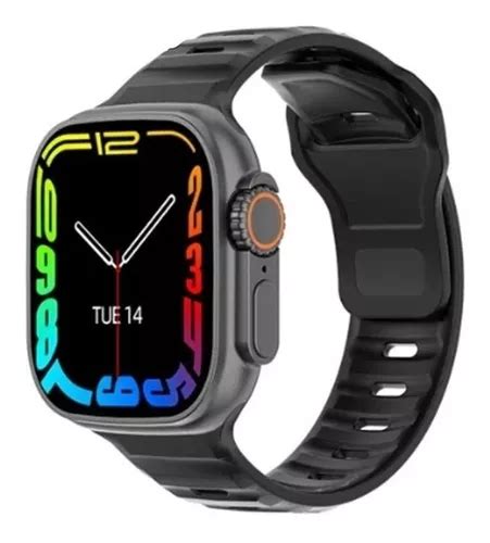 Smartwatch Gen Rica Dt Ultra Sport Caja Mm De Aluminio Negra