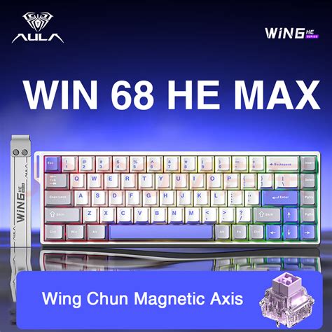 Aula WIN60 68HE คยบอรดแมเหลก RT Gaming แบบมสาย RGB Hot swap 8kHz คยบอรดเครองกลความ