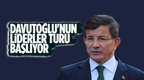 Ahmet Davutoğlu nun liderler trafiği