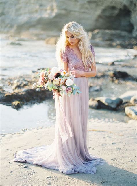 Lavender Color Wedding Dress