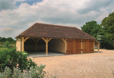 Four Bay Oak Framed Garage Kit Self Build Diy Garages From Chippy Timber Kits Garage Kits Diy