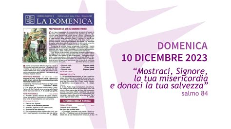 II Domenica Di Avvento 10 Dicembre 2023 Anno B Foglietto La