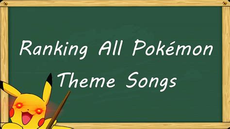 Official Pokémon Theme Song Ranking Top 10 Youtube