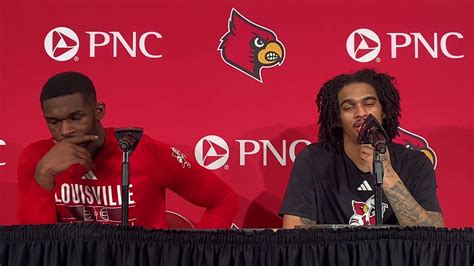 Louisville F Brandon Huntley Hatfield G Skyy Clark Postgame Presser Vs Boston College 3 9 24