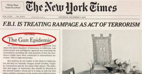 The New York Times Editorial On Gun Control Is Huge Attn