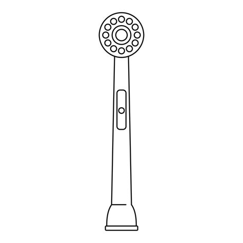 Head Of Electric Toothbrush Icon Outline Style 14597763 Vector Art At