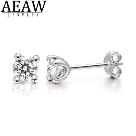 Brincos De Moissanite Aeaw Mm E Mm Brincos De Pino De Diamante