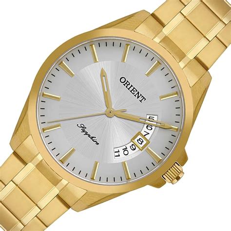 Rel Gio Masculino Eternal Orient Dourado Mgss S Kx Dourado