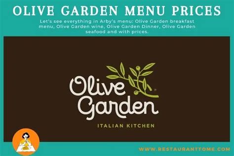 Olive Garden Menu With Prices Updated May 2024