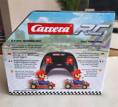 Nuovo Carrera Super Mario Kart Rc Veicolo 2 4 Ghz Pipe Kart Telecomando