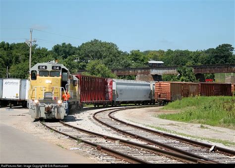 Beautiful CIC 114 Cedar Rapids & Iowa City Railway Train in Iowa City