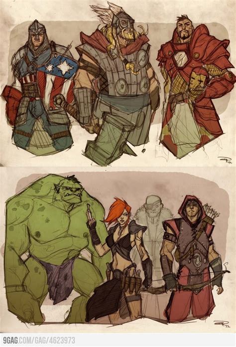 Medieval Avengers Superhero Art Marvel Comics Art Comic Books Art