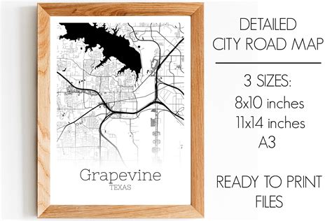 Grapevine Texas City Map Grafik Von Svgexpress · Creative Fabrica