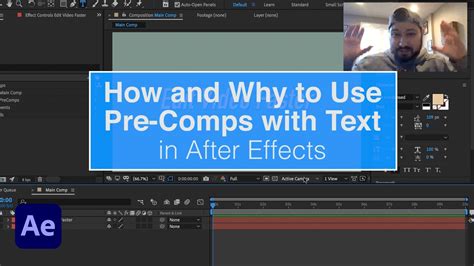 Why Use Pre Comps With Text In After Effects Youtube