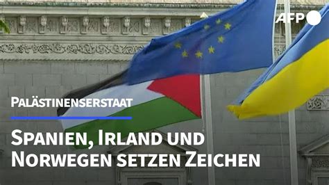 Spanien Irland und Norwegen erkennen palästinensischen Staat an AFP