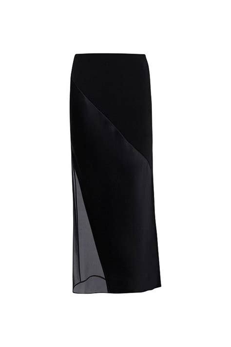 Hire Acetate Maxi Skirt Calvin Klein Glamcorner