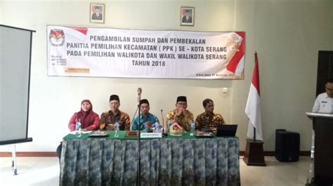 Jelang Pemilukada 2018 KPU Kota Serang Lantik PPK Kecamatan Portal