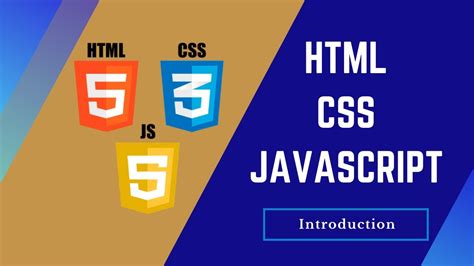 01 Learn Html Css And Javascript Introduction Youtube