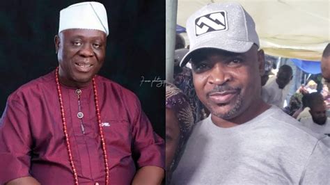 Watch How Ajobiewe And His Son Eulogies Mc Oluomo At His Birthday Party