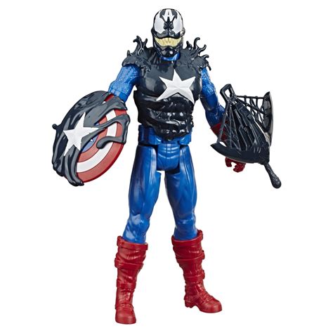 Marvel Spiderman Maximum Venom Titan Hero Captain America Toy Action