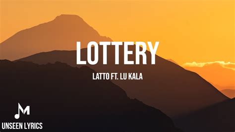 Latto Lottery Ft Lu Kala Lyrics Youtube