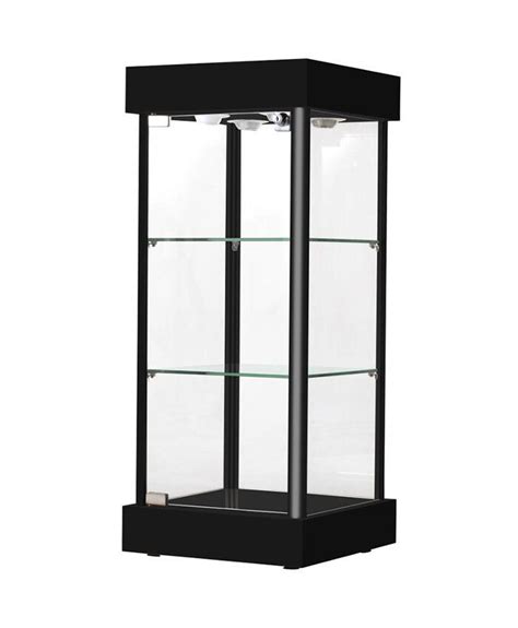 | Black Countertop Tower Display Case | Store Displays®