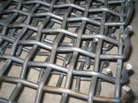 Heavy Mn Crimped Steel Wire Mesh Screen For Mine China Heavy