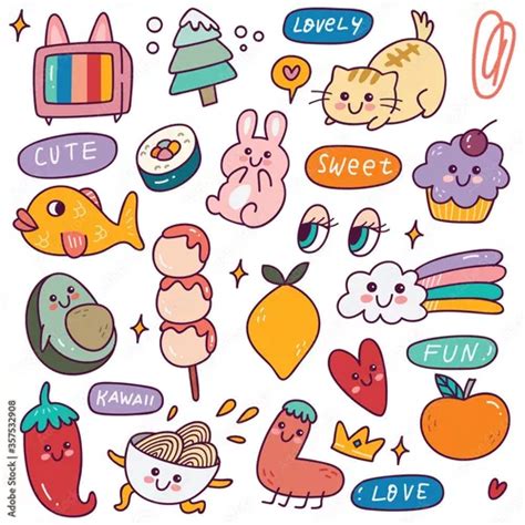 100 Stickers Calcomanias Pegatinas Aesthetic Cute Kawai En Venta En