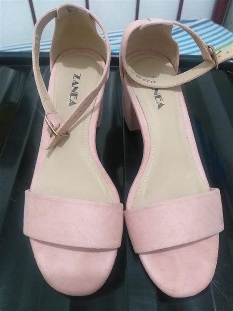 Zanea Size 7 Block Heels In Color Blush Womens Fashion Footwear