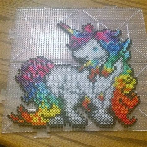 Rainbow Unicorn Perler Beads By Plurlife Plurvibes Perler Bead Art