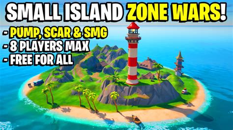 Small Island Zone Wars Free For All 7774 3530 9280 By Thatanonguy Fortnite Creative Map