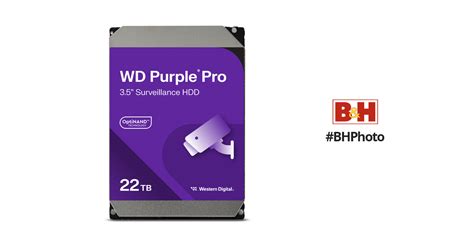 WD 22TB Purple Pro 7200 Rpm SATA III 3 5 Internal WD221PURP B H