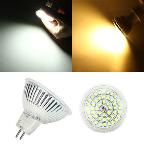 Wholesale Price + Free Shipping #MR16 LED Bulbs MR16 4W LED Bulb 350lm 48 SMD 2835 Pure White ...