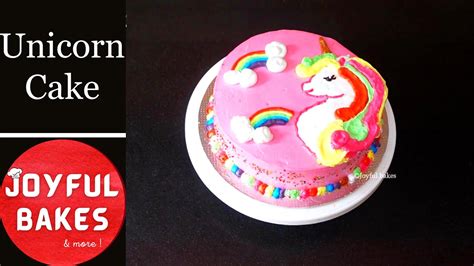 No Fondant Unicorn Cake Youtube