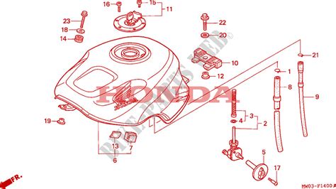 FUEL TANK 1 For Honda CBR 900 FIREBLADE 1992 HONDA Motorcycles